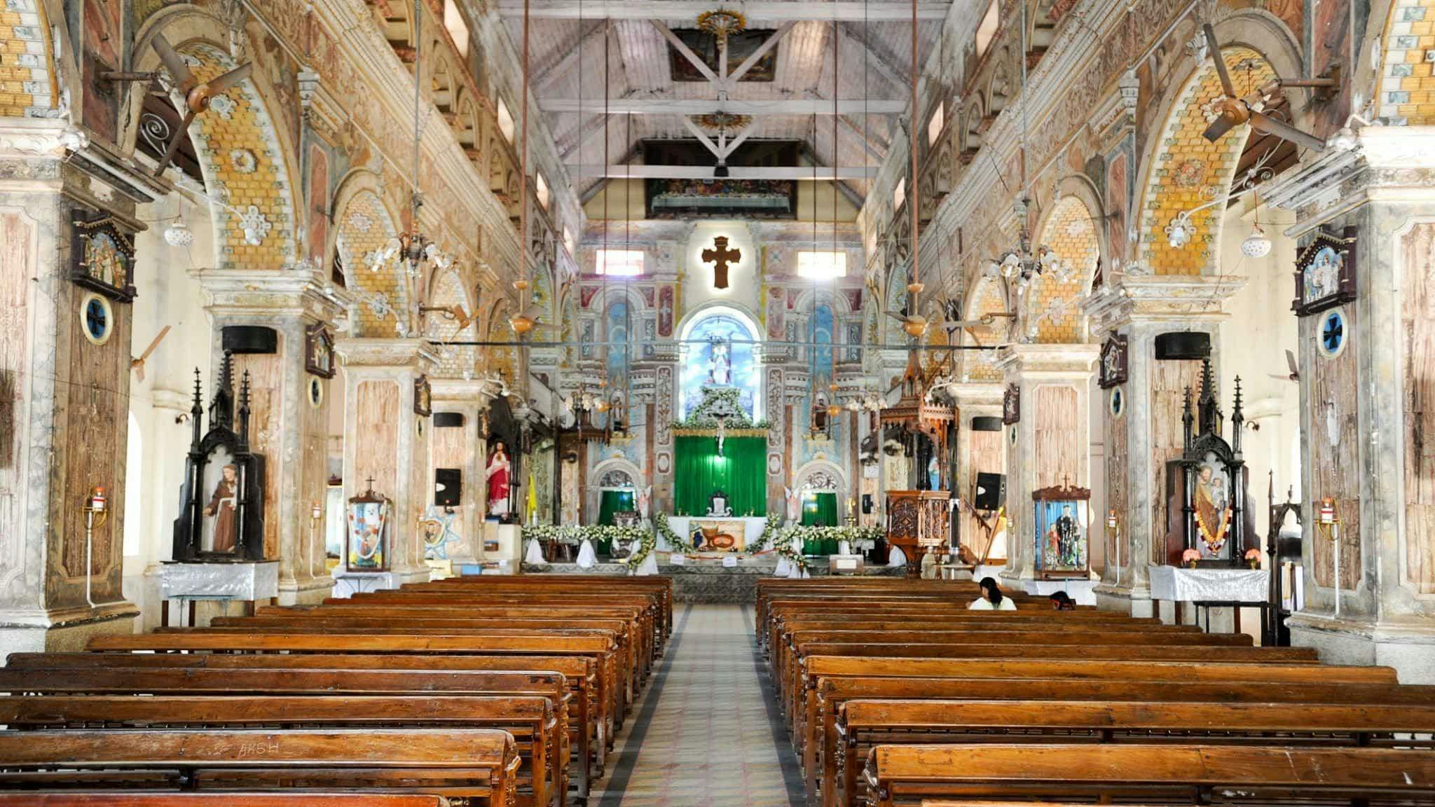 Image of a church in Fort Cochin, Kerala